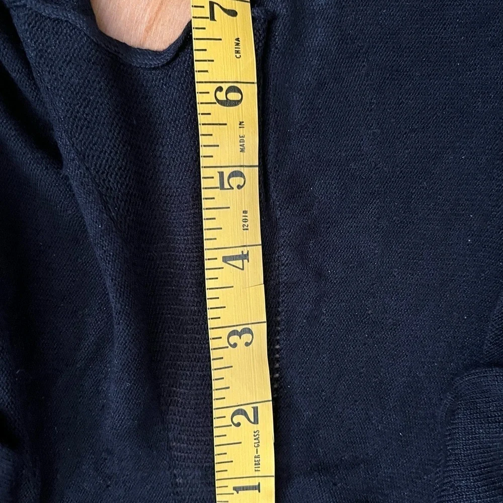 VGUC 100% Viscose open front cardigan. Ruffle details. Long sleeves. Black sz XS